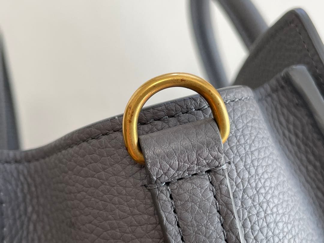 【専用】美品 セリーヌ 【CELINE】ラゲージ ナノ Nano コール グレー