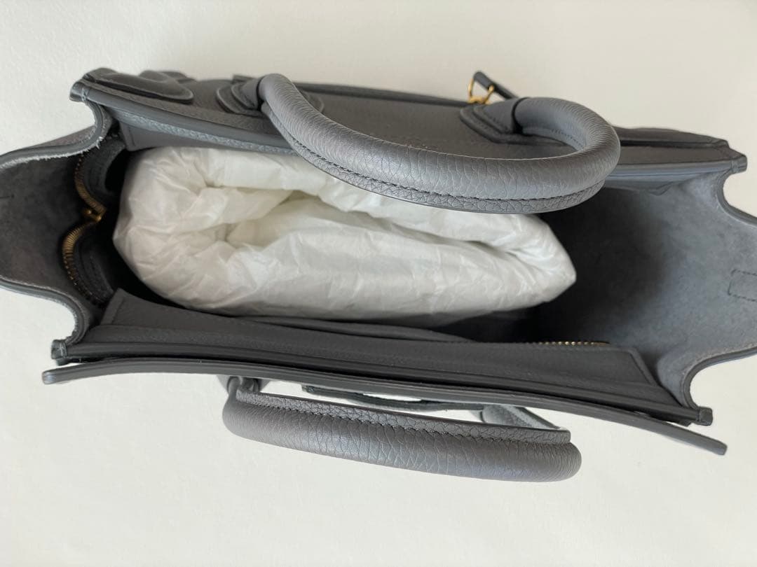 【専用】美品 セリーヌ 【CELINE】ラゲージ ナノ Nano コール グレー