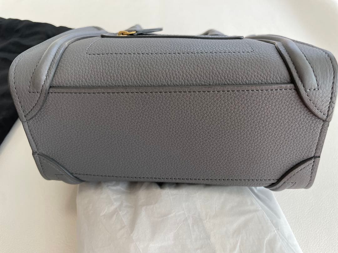 【専用】美品 セリーヌ 【CELINE】ラゲージ ナノ Nano コール グレー