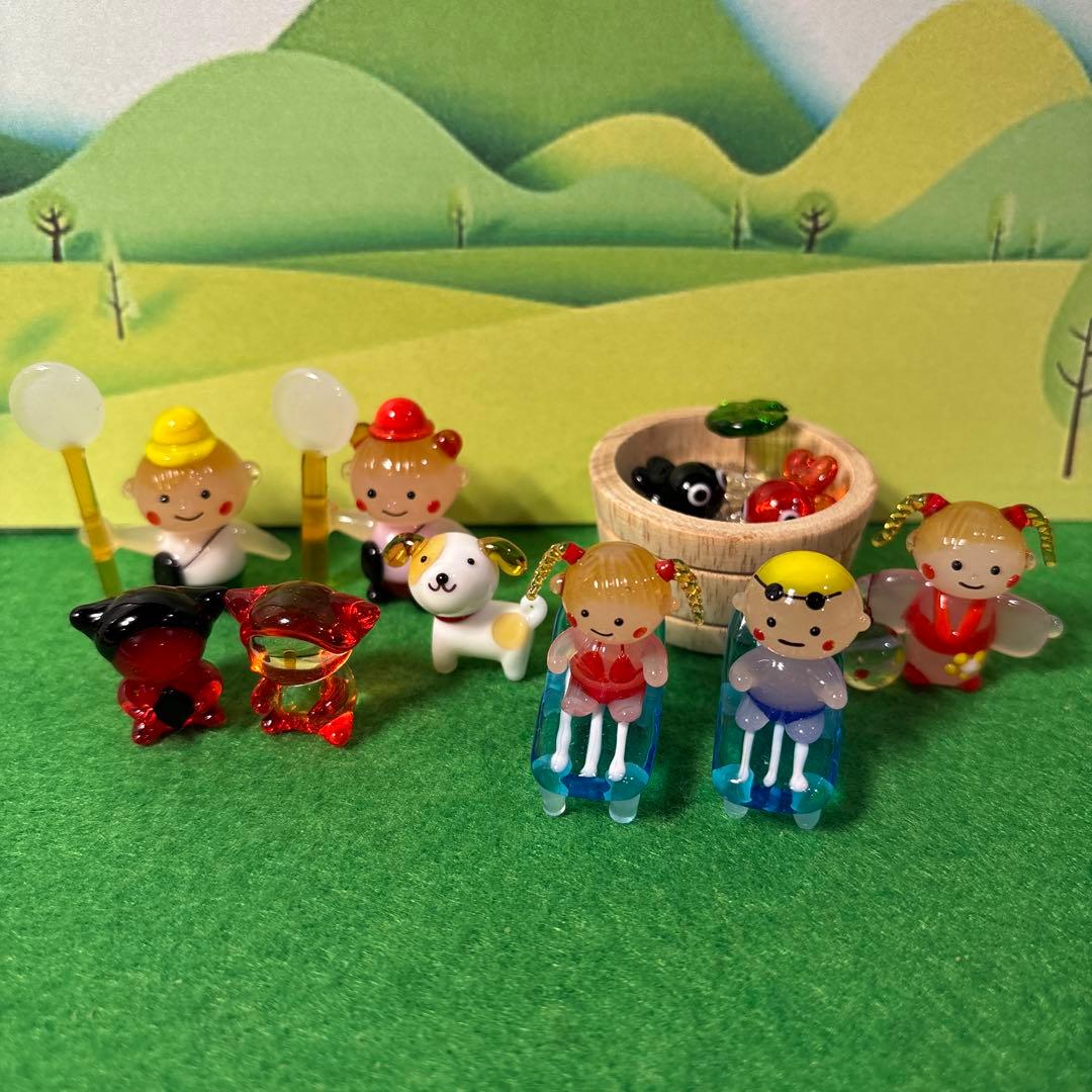 凛☆蘭　ガラス細工　ミニチュア