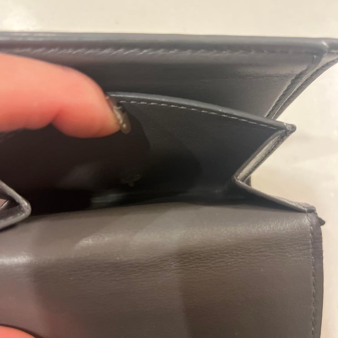 美品　CELINE グレー 三つ折り財布