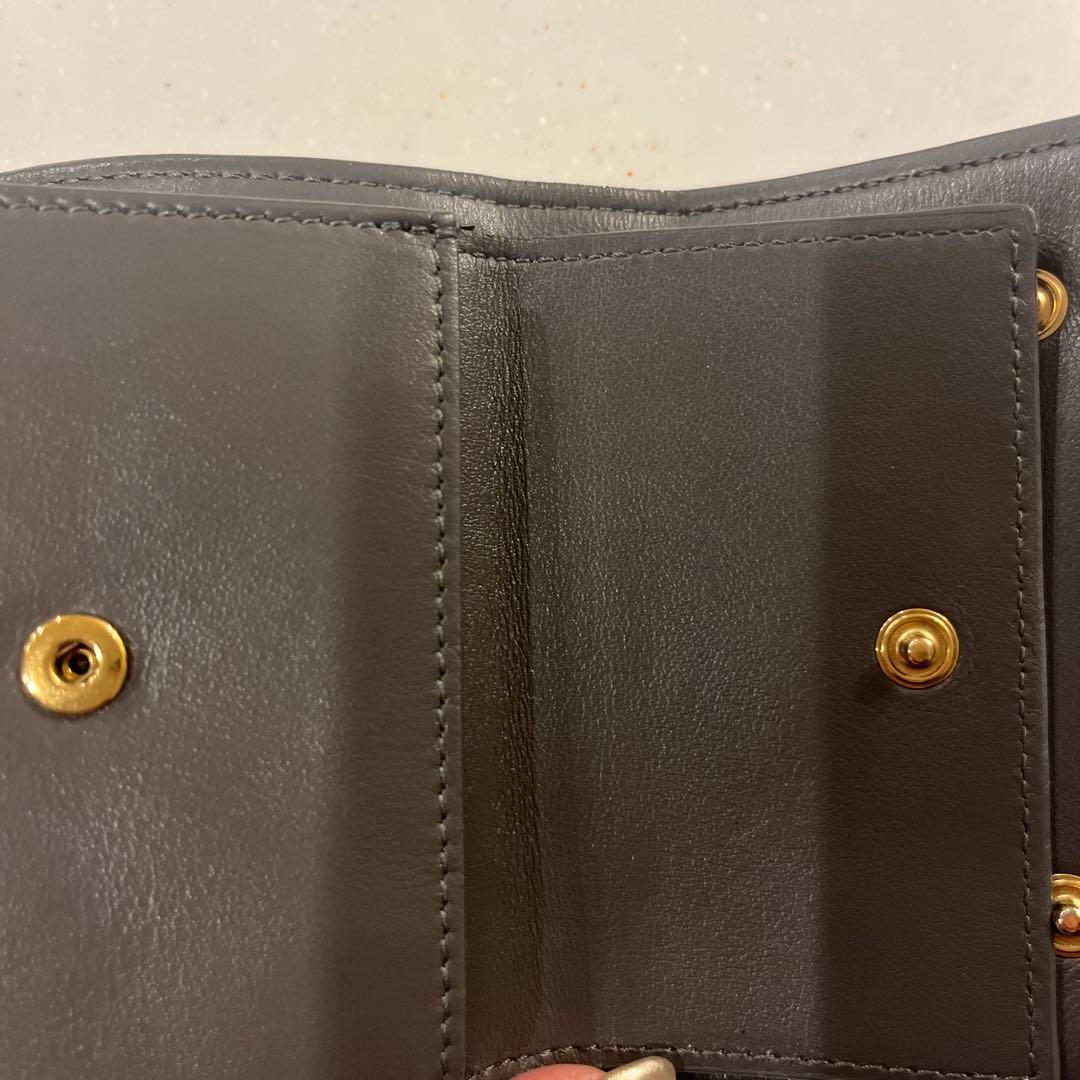 美品　CELINE グレー 三つ折り財布