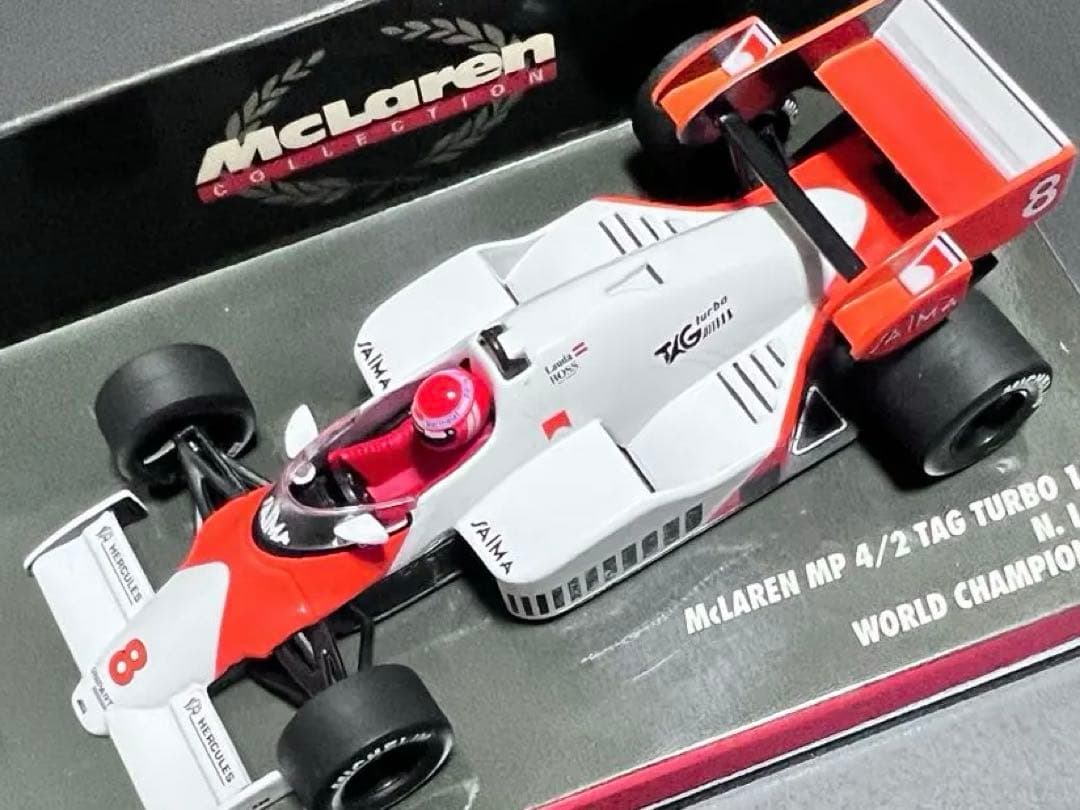 F1 McLaren MP4/8 ニキラウダ直筆サイン入りミニカー1/43