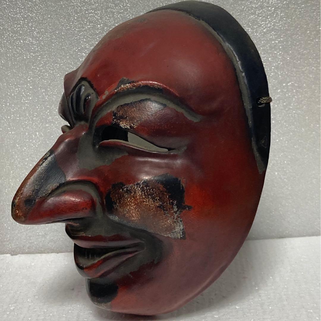 お面　舞楽面　地久面　模国宝　骨董品