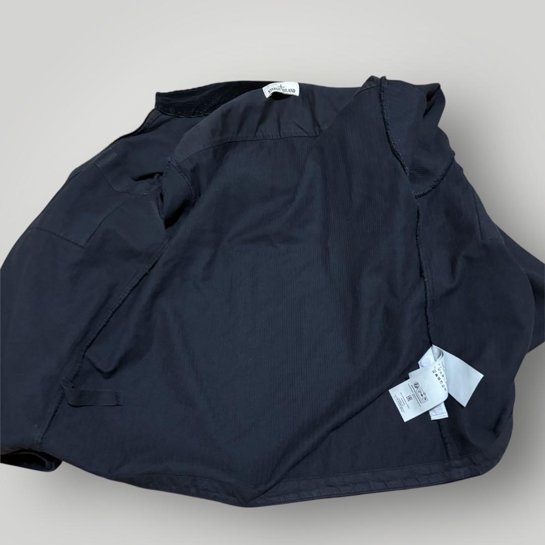 美品　STONE  ジップアップ　コーデュロイジャケット ブラック