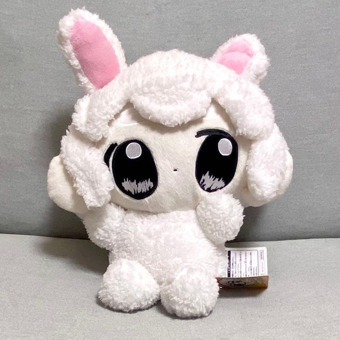 おもちエイリアン うさ耳 BIG ぬいぐるみ 全2種セット ピンク 白 タグあり