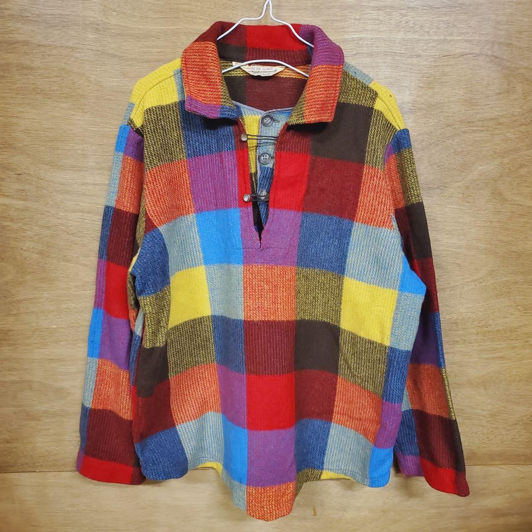 50s Lakeland ウール　プルオーバー　スモック　Mサイズ