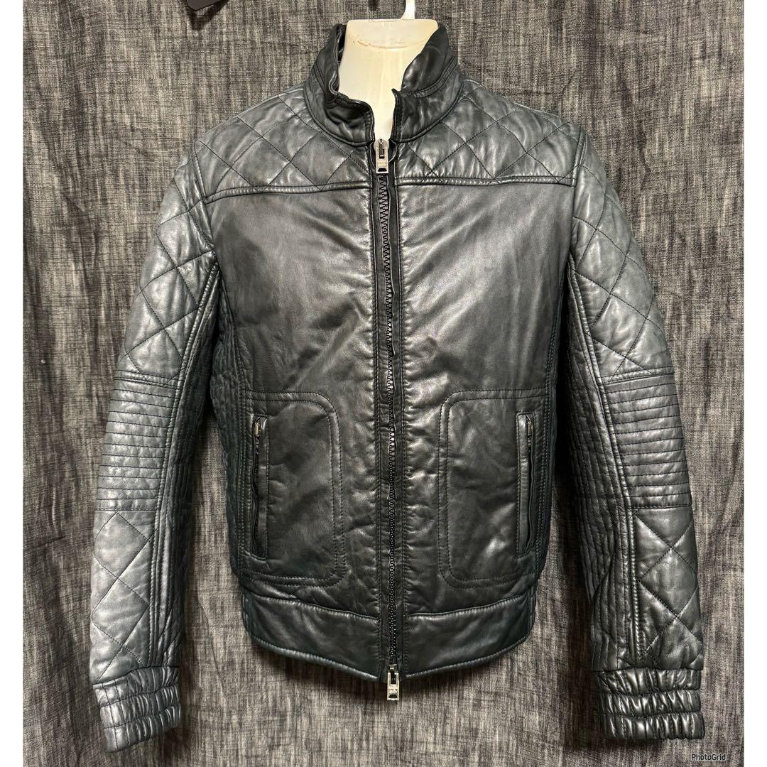 GIORGIO BRATO ラムレザー　コーティング レザージャケット　46 M