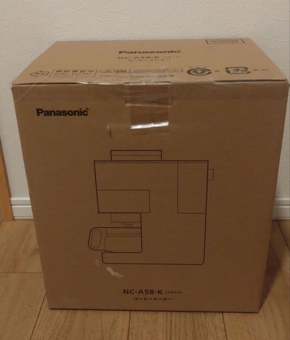 【新品未開封】Panasonic コーヒーメーカー NC-A58-K ブラック