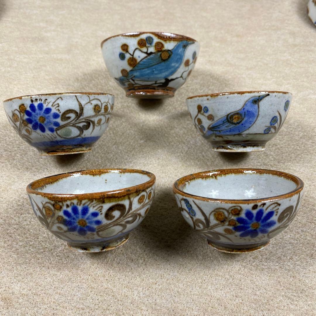 メキシコ　トナラ焼き　皿　湯呑み　飯碗　16点セット