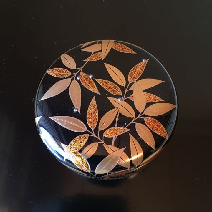 茶道　平棗　笹露蒔絵　加賀山中塗