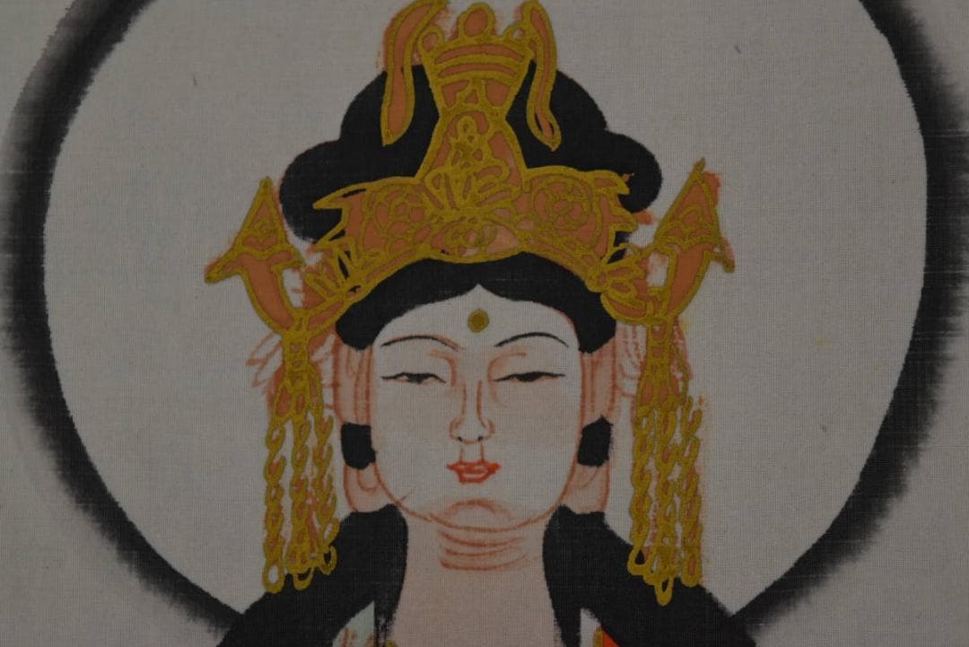 西国三十三ヶ所霊場集印肉筆掛軸/掛軸/名家伝来/AA-40