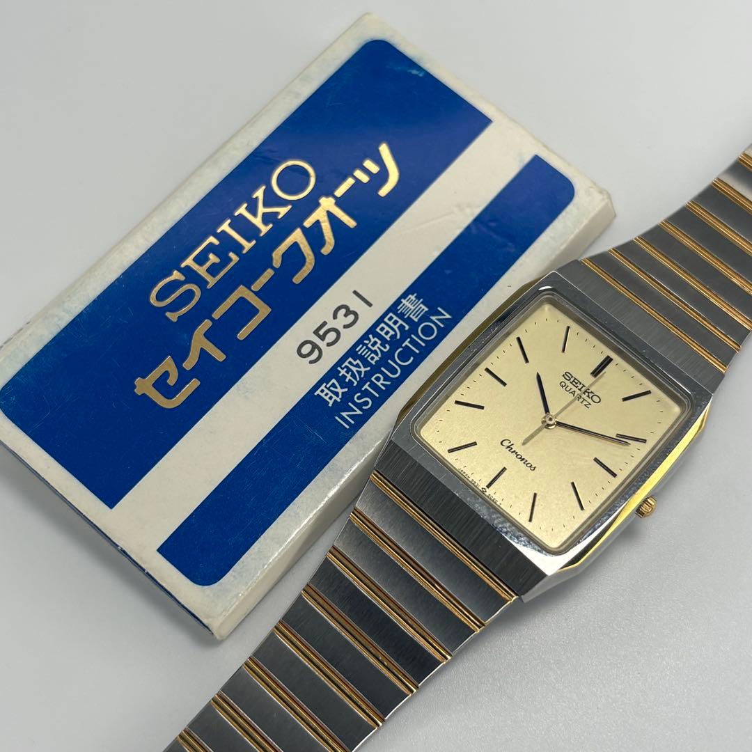 SEIKO Chronos クォーツ腕時計 ゴールド/シルバー