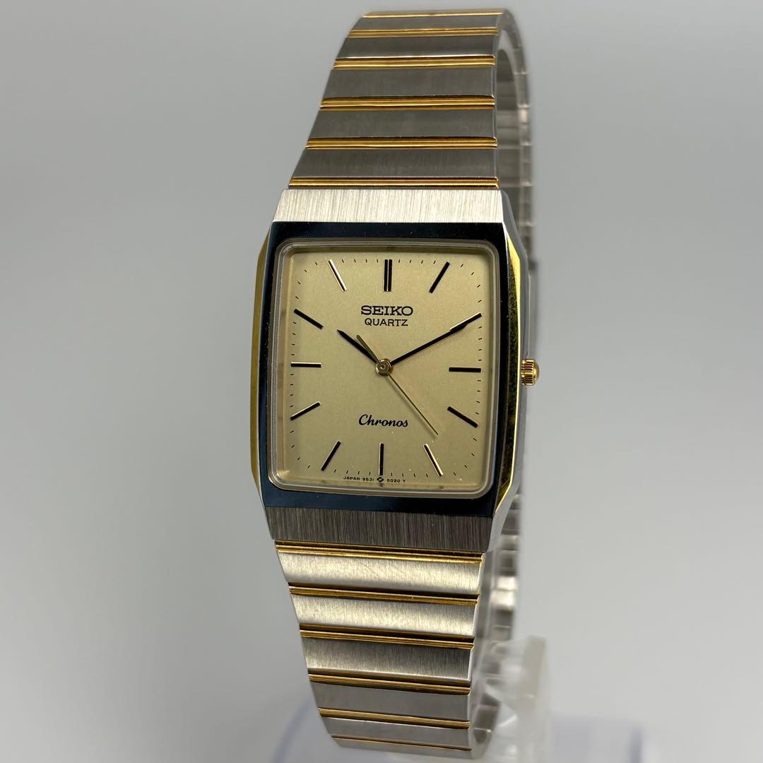 SEIKO Chronos クォーツ腕時計 ゴールド/シルバー