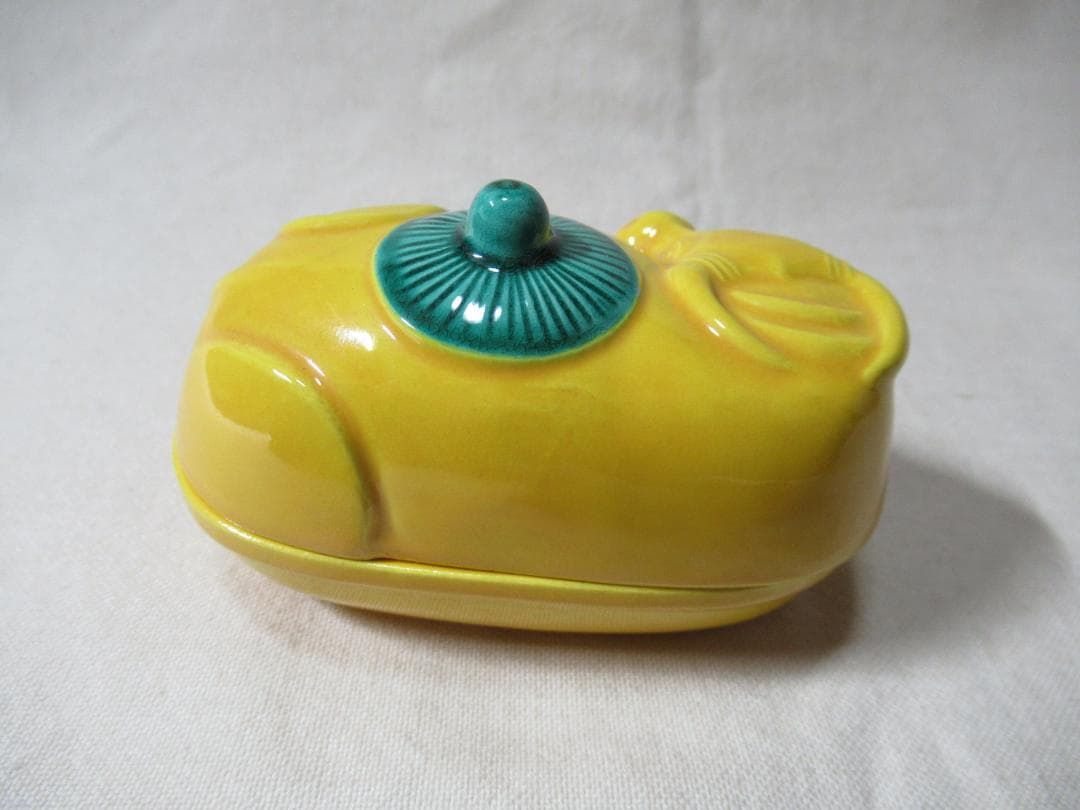 茶道具　中村翠嵐造　交跡笠牛　香合　共箱