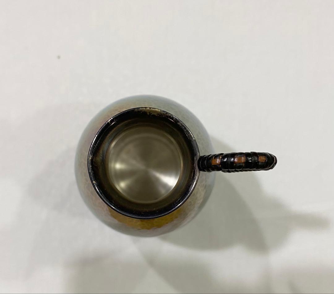 あ*3様 銀製チロリ(刻印　銀製)と銀杯(刻印　silver)