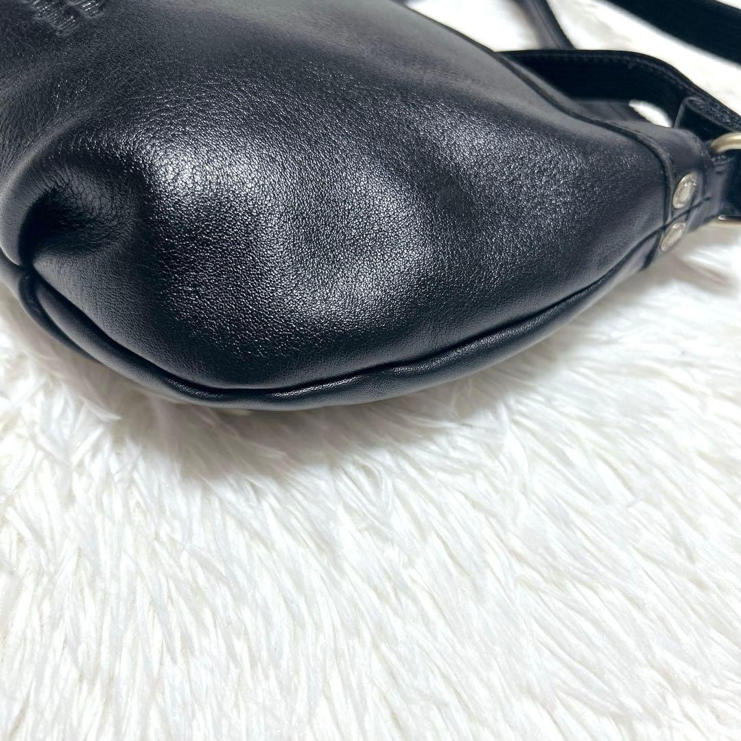 半*ご様 【新品】ダコタ ショルダーバッグ ジェントリー レザー ブラック 斜め