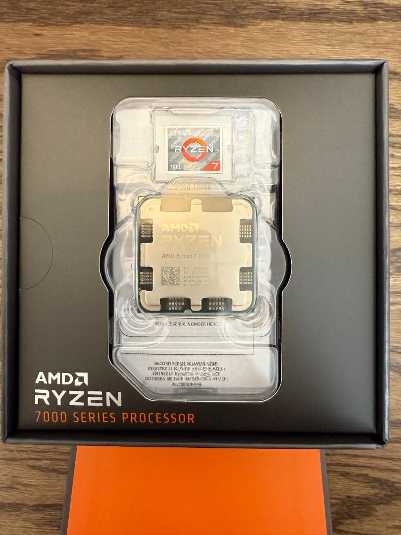 AMD Ryzen 7 7800X3D BOX AM5 CPU 動作品