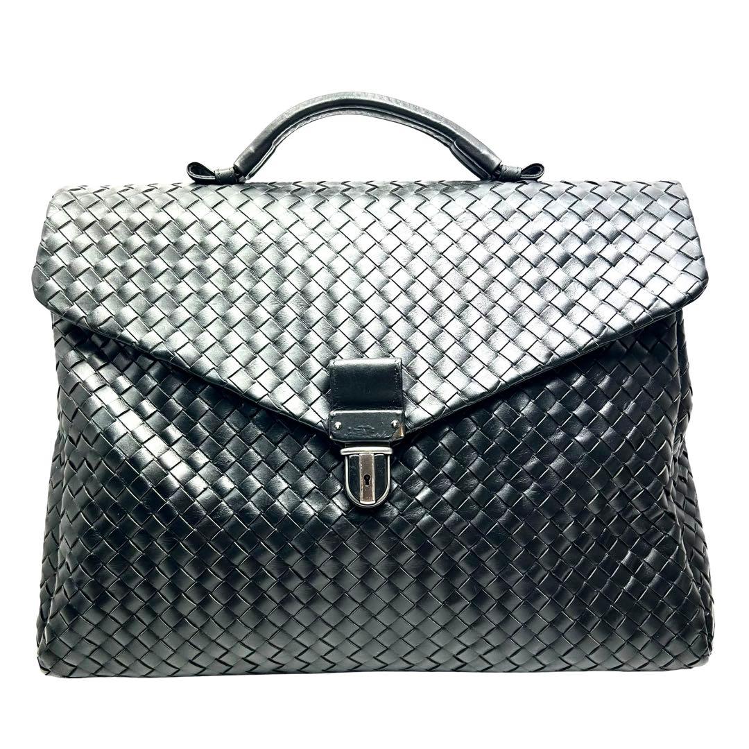 BOTTEGA VENETA ボッテガヴェネタ　ビジネスバッグ　黒　A4収納