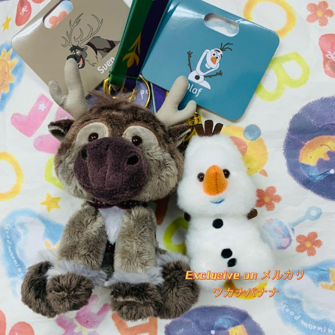 スヴェン オラフ　ぬいぐるみキーチェーン アナと雪の女王 Darenui
