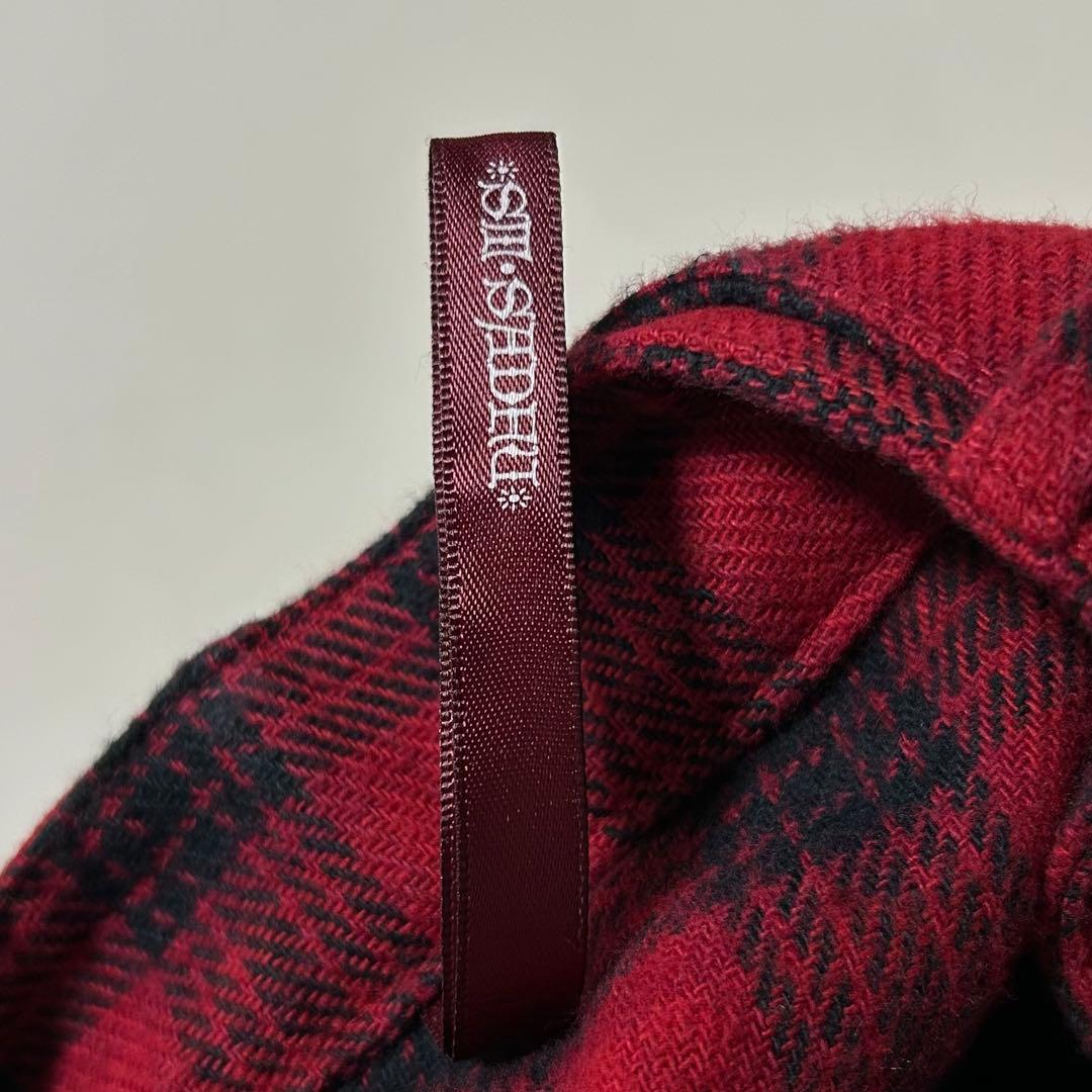 00s タータンチェック フランネル ダブルジップ ライダース 八の字 お兄系