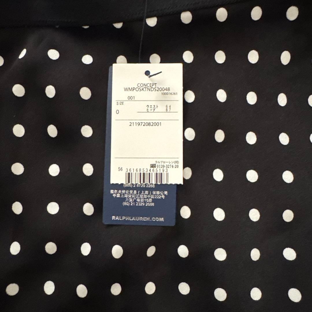 POLO LALPH LAURENポロラルフローレンドット柄プリーツスカート