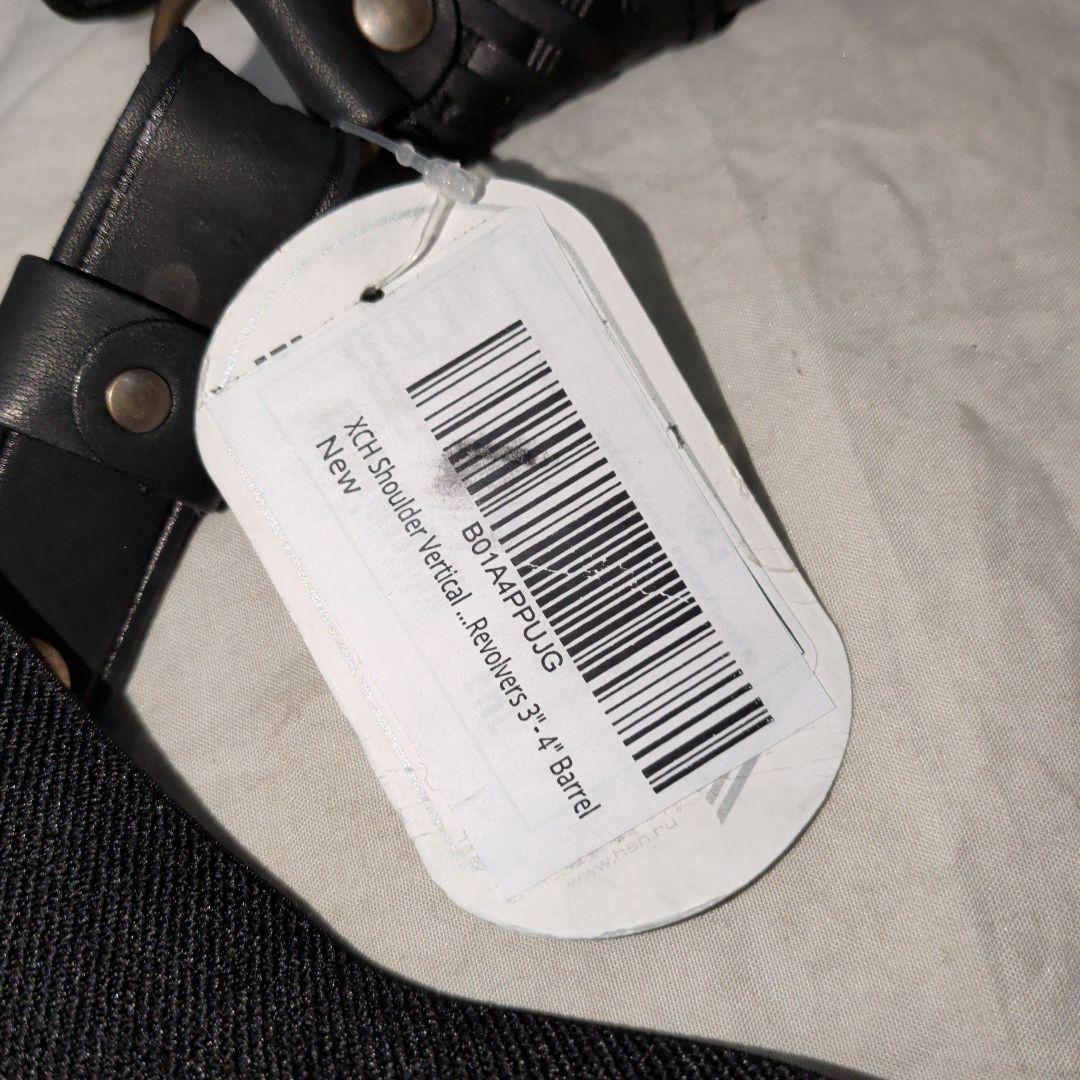 xch製　実物ショルダーホルスター　本革レザー　3-4インチリボルバー用