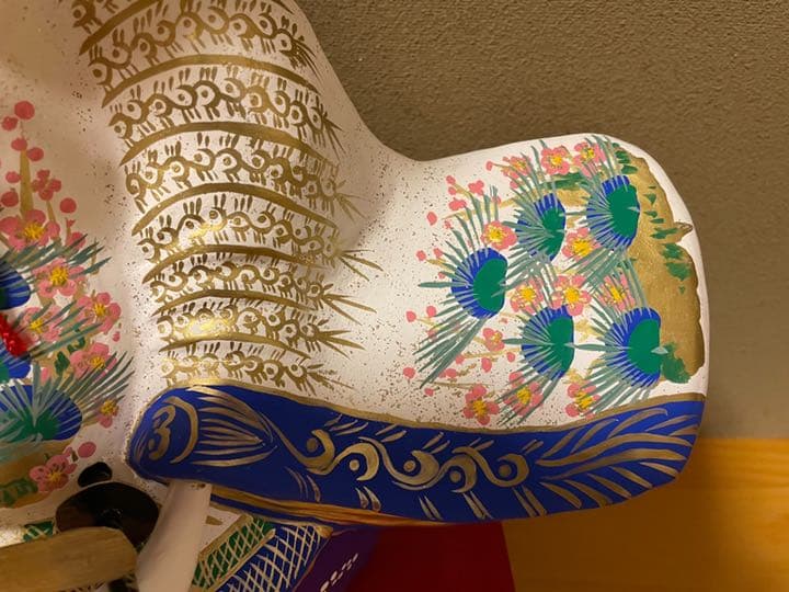 稲畑人形　天神　特別彩色　学問の神　白天神　土地人形　工芸品