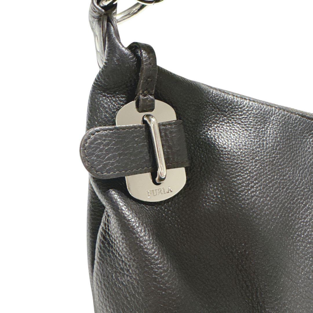［美品］FURLA フルラ　ショルダーバッグ　2way 黒　ブラック