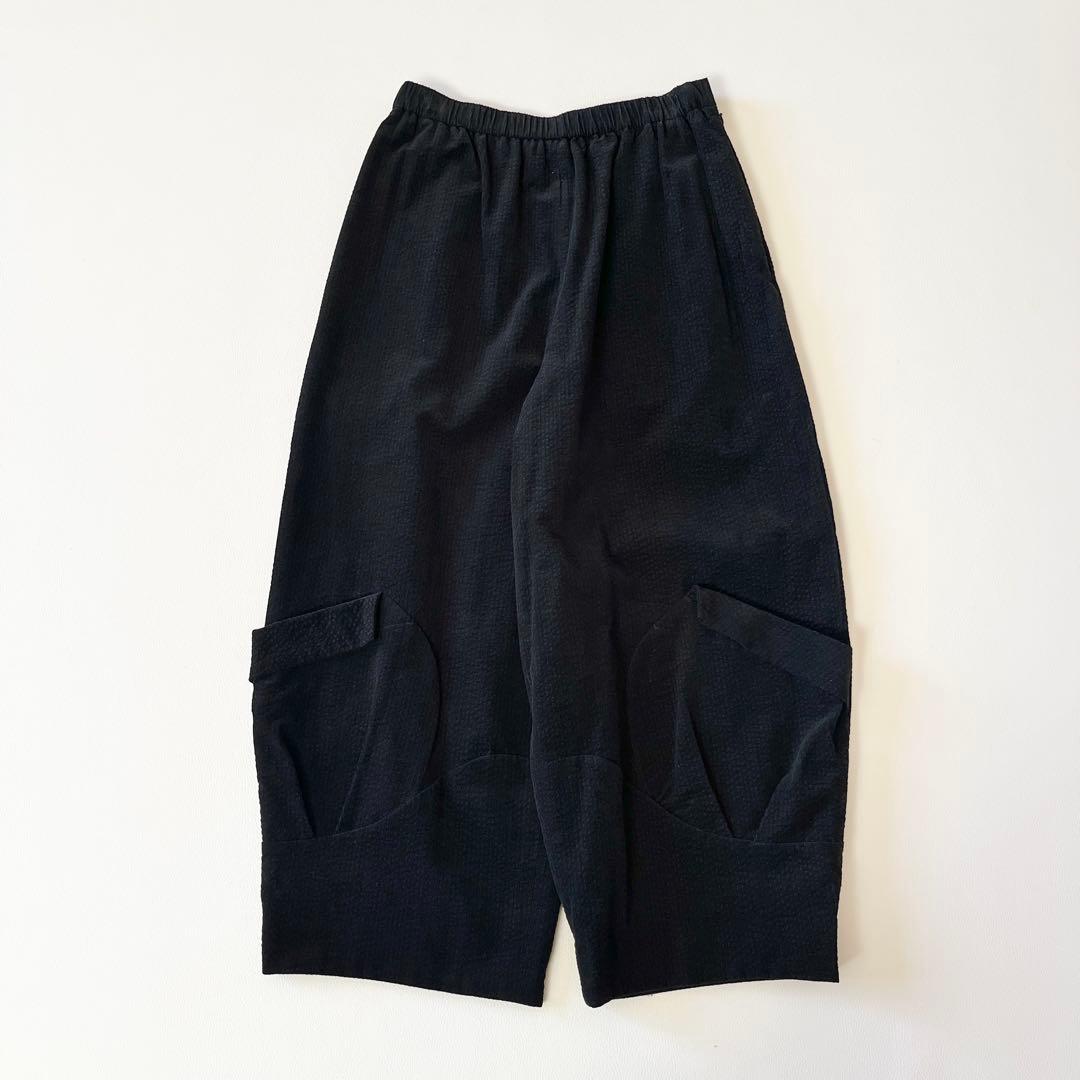 ▼美品✨慈雨【40】サルエルコーデュロイパンツ 変形ポケット ゆったりリラックス