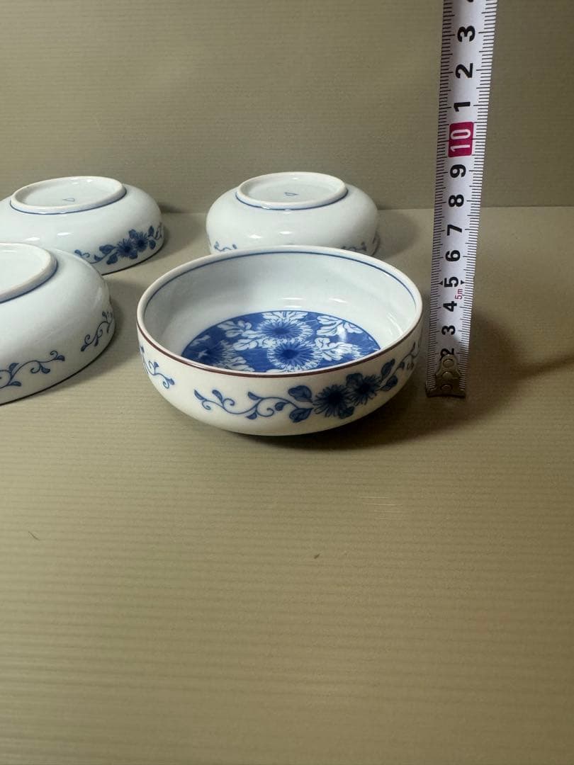2076 深川製磁　花文　小鉢　4客