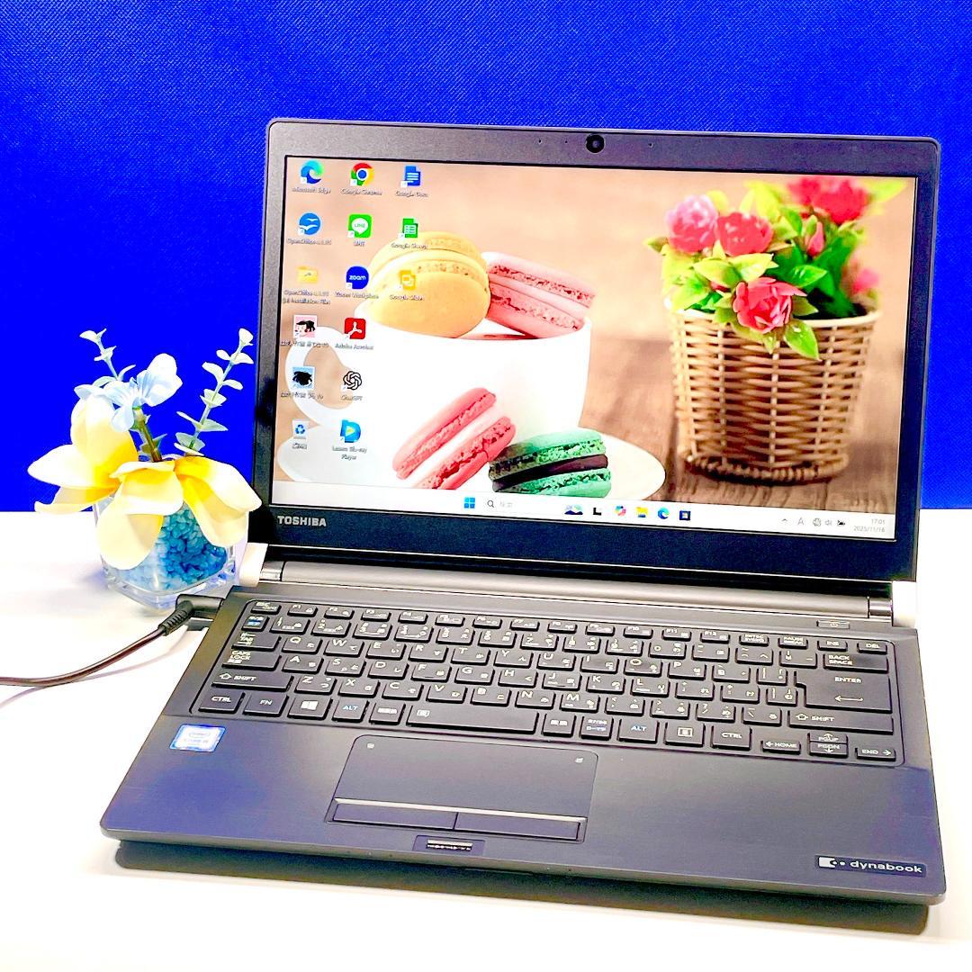 即利用OK！小型軽量✨Windows11✨快速SSD✨東芝カメラ付ノートパソコン