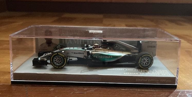 ミニチャンプス 1/43 メルセデス W06 ハミルトン ベルギーGP 2015