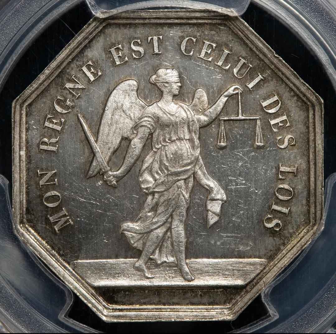 Toppop　美トーン　PCGSMS62　フランス　 ジェトン　1860~79