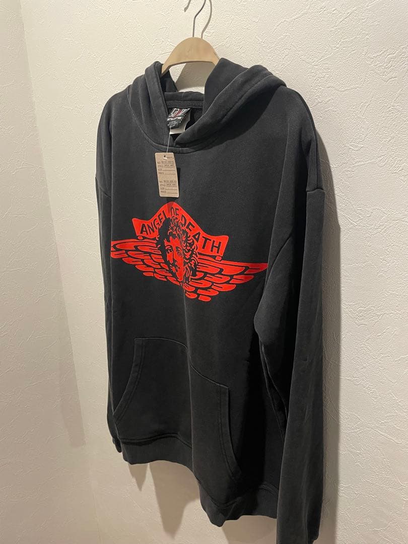 ANGEL OF DEATH パーカー ダークグレー SAINT Mサイズ