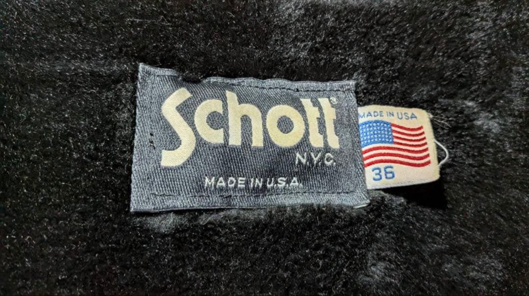 Schott141 廃盤　36インチ黒 レザー シングルライダースジャケット