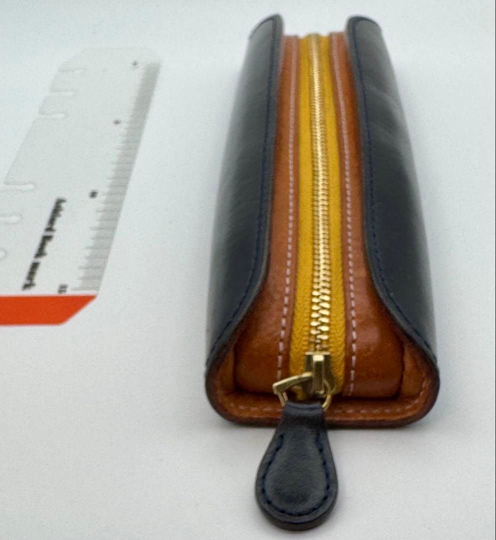 GANZO THIN BRIDLE (シンブライドル) ペンケース ネイビー