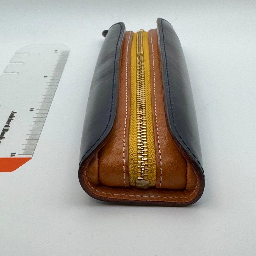 GANZO THIN BRIDLE (シンブライドル) ペンケース ネイビー