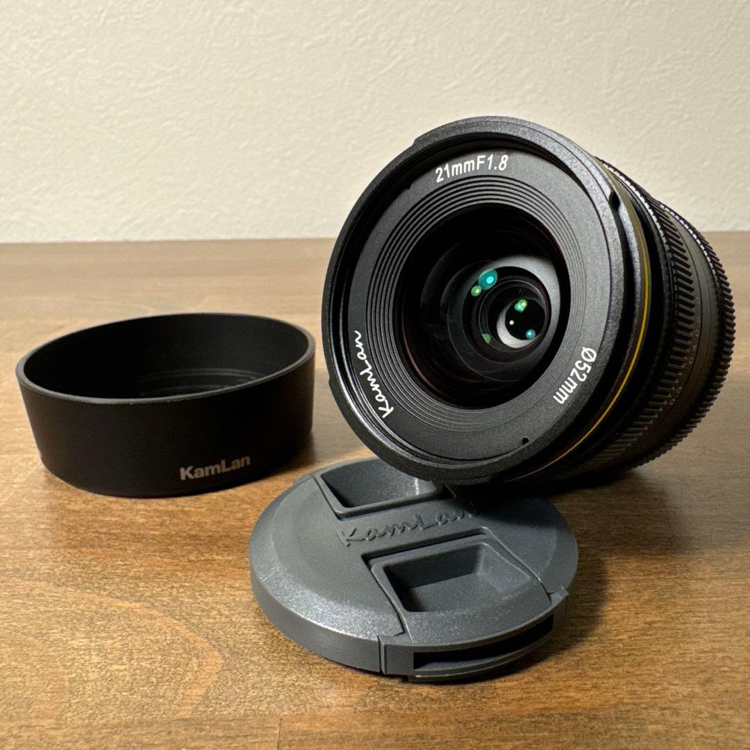 【美品】KamLan 21mm F1.8 SONY Eマウント用 単焦点 レンズ