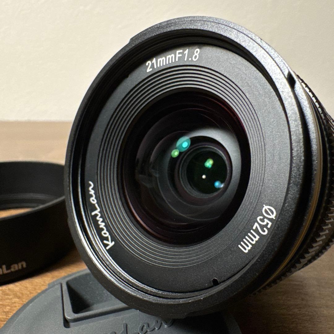 【美品】KamLan 21mm F1.8 SONY Eマウント用 単焦点 レンズ