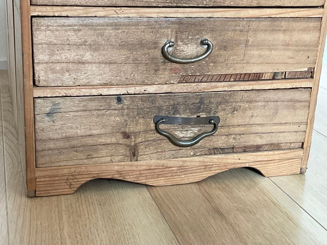 小箪笥　小物入れ　四段引き出し　収納　古家具　 アンティーク家具