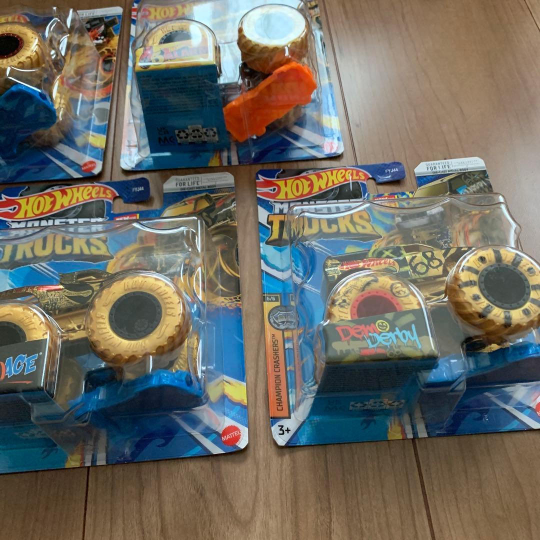 ‼️値下げ‼️ホットウィール　モンスタートラック　2023年発売　ゴールド版　全5種
