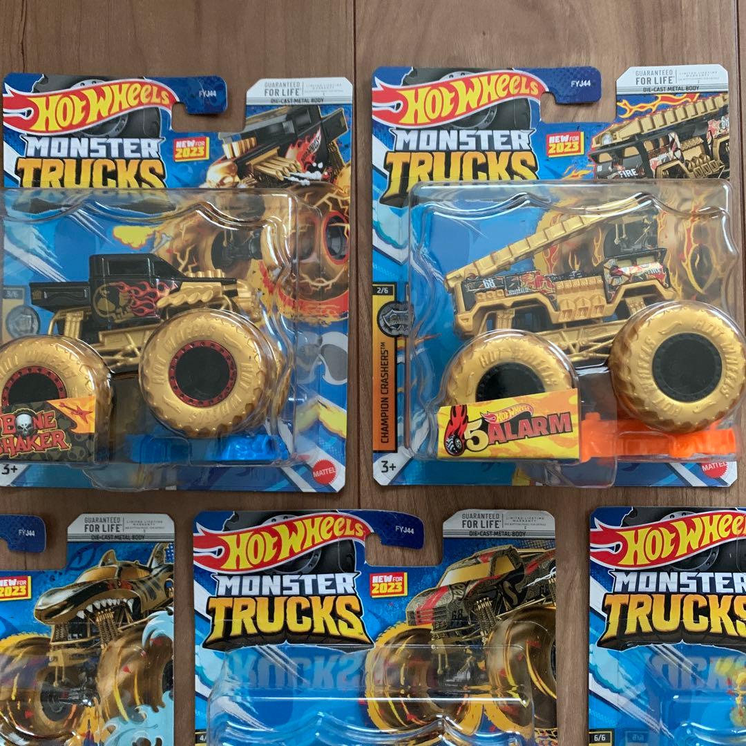 ‼️値下げ‼️ホットウィール　モンスタートラック　2023年発売　ゴールド版　全5種