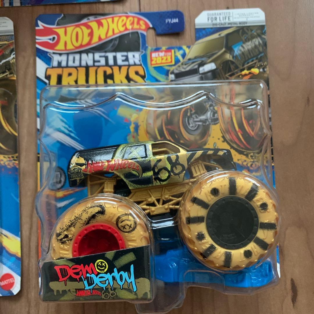 ‼️値下げ‼️ホットウィール　モンスタートラック　2023年発売　ゴールド版　全5種