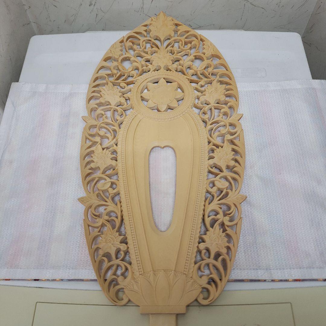 Ｂフライデー蔵出し特価大きな仏像★ヒバ材 千手観音菩薩像1尺立★全高 約68cm