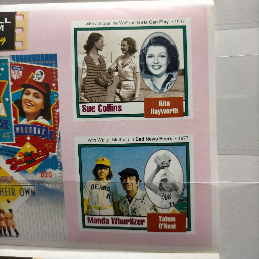 外国切手ガンビア  野球 映画 俳優 切手シート未使用2種