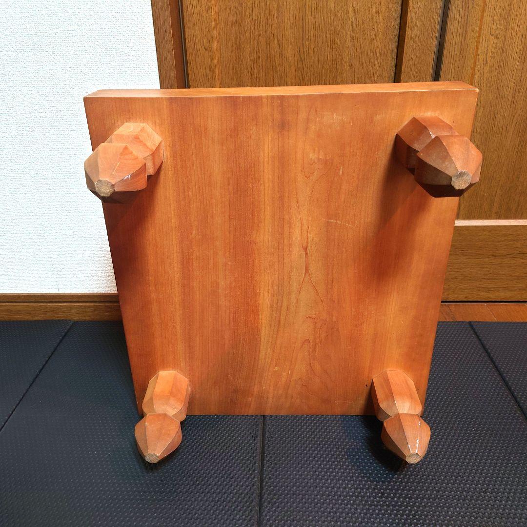 囲碁 天然木 卓上 碁盤 　蛤碁石 セット　碁石22号？　甘い匂いがする碁盤