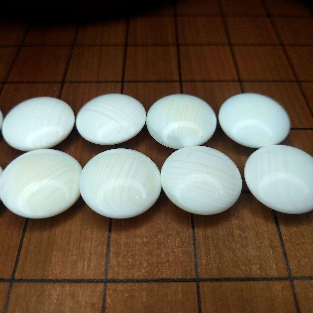 囲碁 天然木 卓上 碁盤 　蛤碁石 セット　碁石22号？　甘い匂いがする碁盤