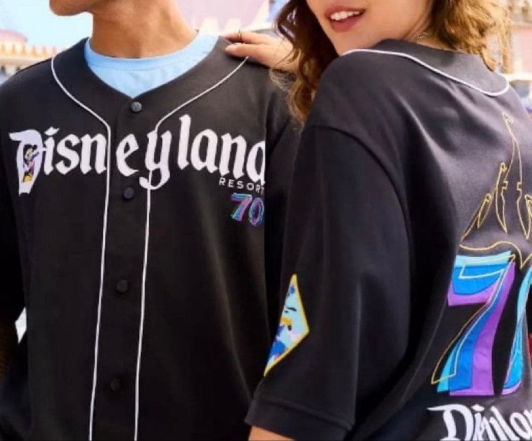 ・カリフォルニアディズニー 70周年記念 ベースボールユニフォーム L