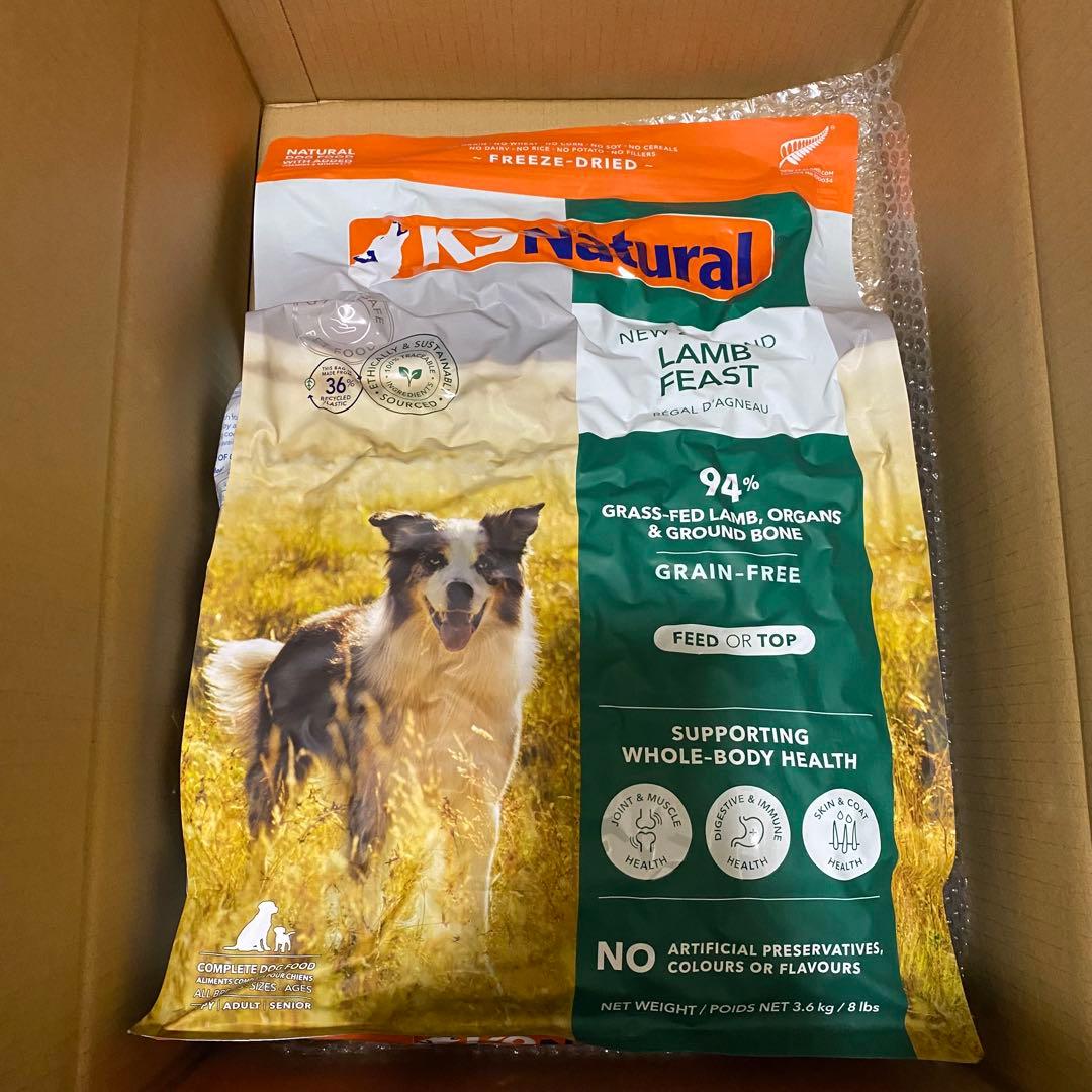 K9ナチュラル　フリーズドライ　ラム・フィースト　3.6kg（1個）